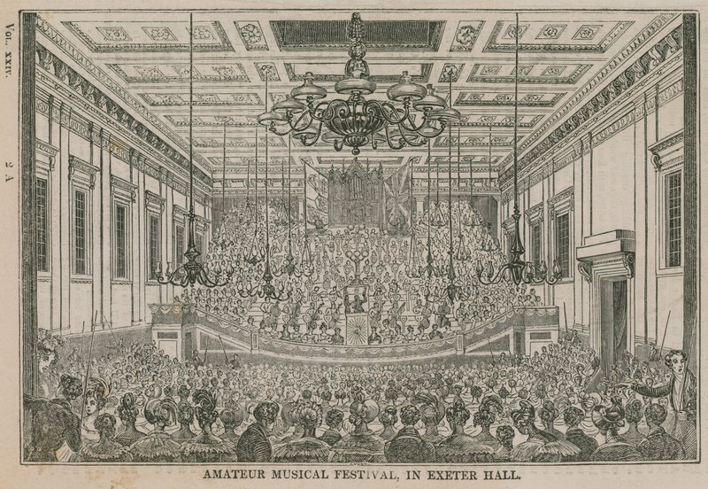 Festival musical amateur en Exeter Hall de English School