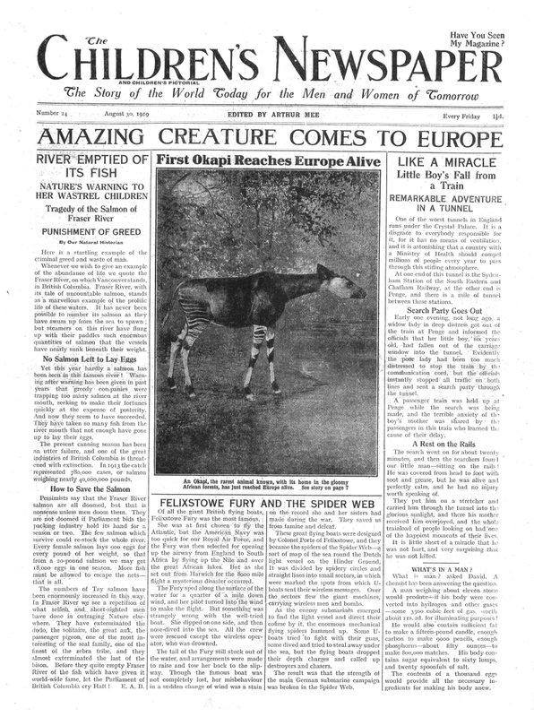 Criatura asombrosa llega a Europa, portada de 