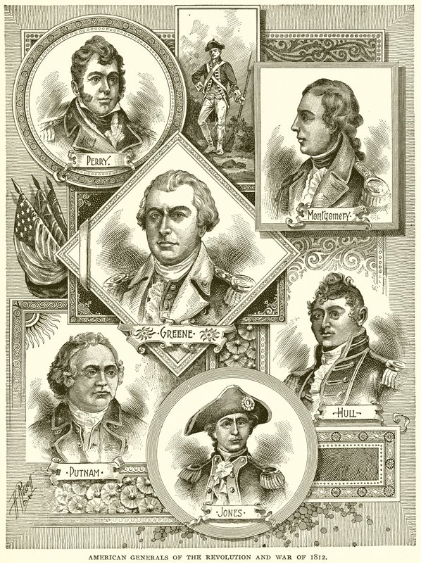 Generales americanos de la Revolución y la Guerra de 1812 de English School
