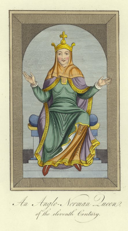 Una reina anglo-normanda del siglo XI de English School