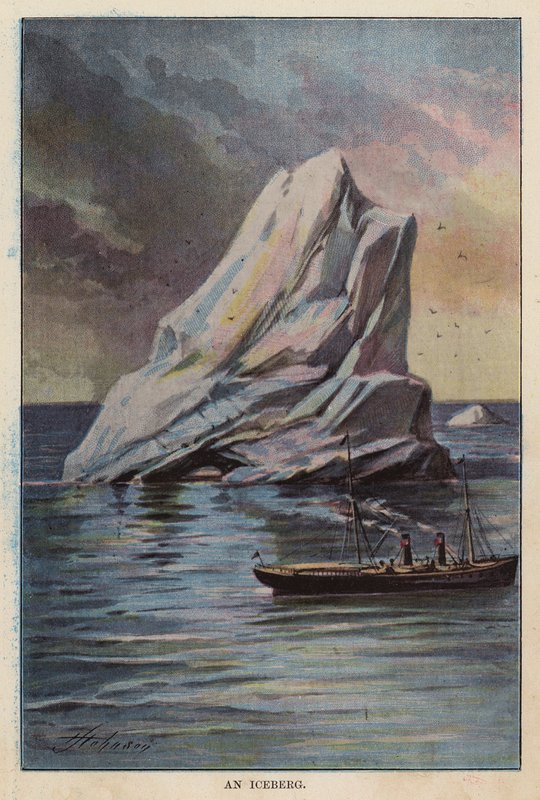 Un iceberg (litografía en color) de English School