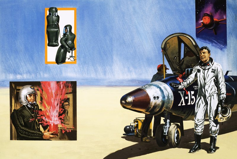 Un piloto del X-15 respira el aire del desierto de English School