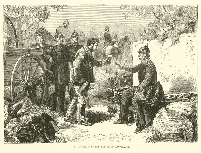 Un incidente en la Batalla de Gravelotte, agosto 1870 de English School