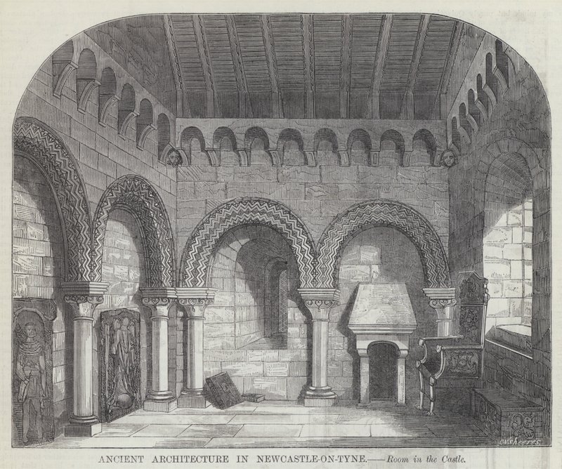 Arquitectura antigua en Newcastle-on-Tyne de English School