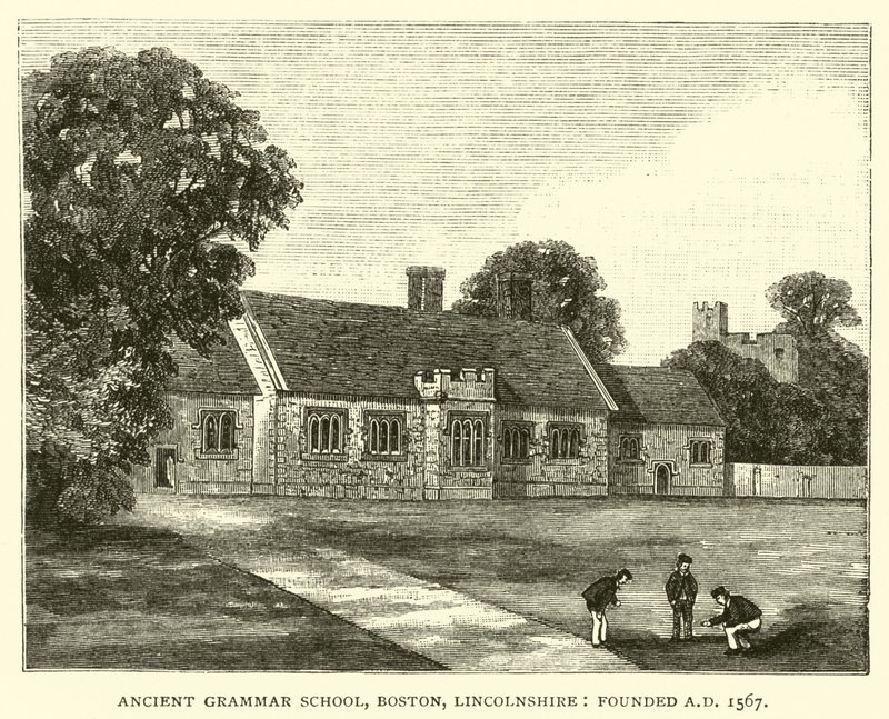 Antigua Escuela de Gramática, Boston, Lincolnshire, fundada en 1567 de English School