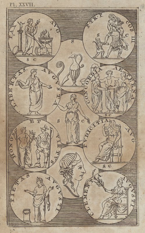Mitología griega y romana antigua (grabado) de English School