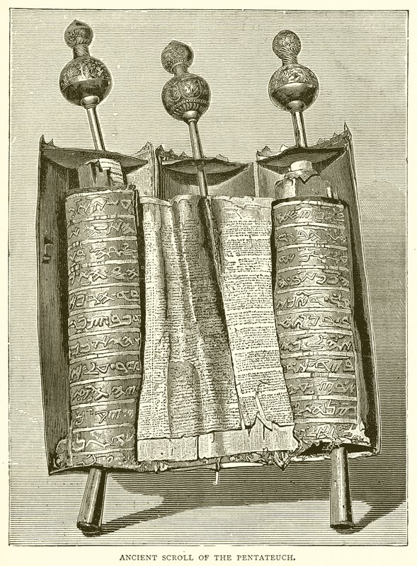 Antiguo rollo del Pentateuco de English School