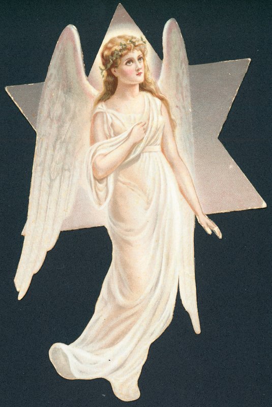 Ángel resplandeciente, Tarjeta de Navidad de English School