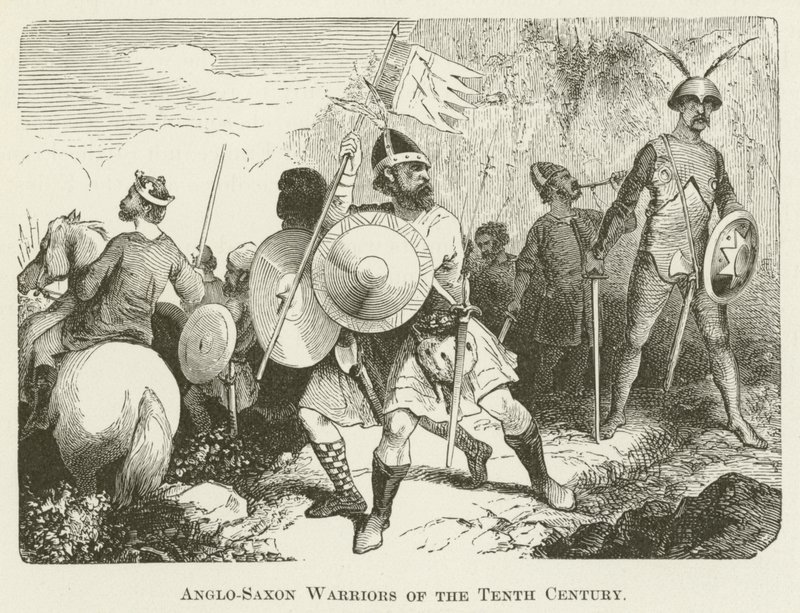Guerreros anglosajones del siglo X de English School
