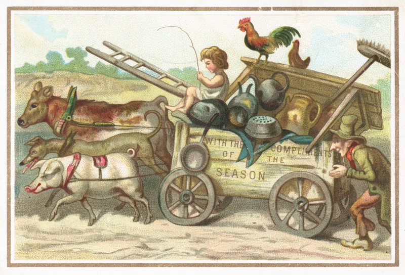 Animales tirando de carro de English School