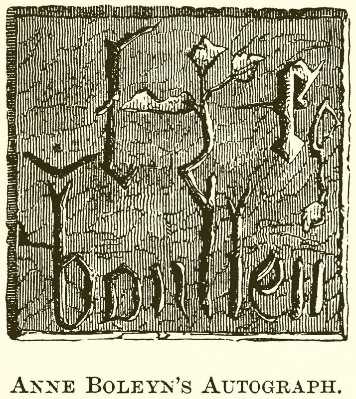 Autógrafo de Ana Bolena de English School