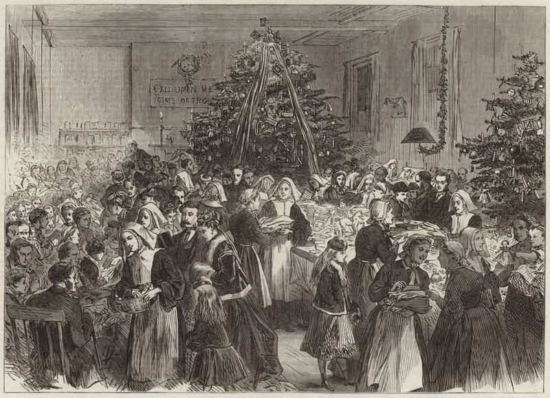 Entretenimiento anual y distribución de premios del árbol de Navidad en el Hospital Universitario de English School