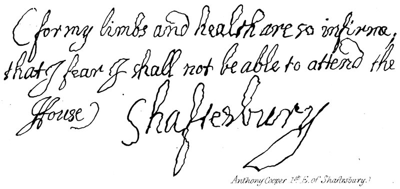 Anthony Cooper, Primer Conde de Shaftesbury de English School