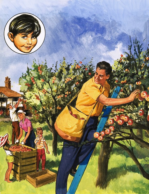 Recolectores de manzanas de English School