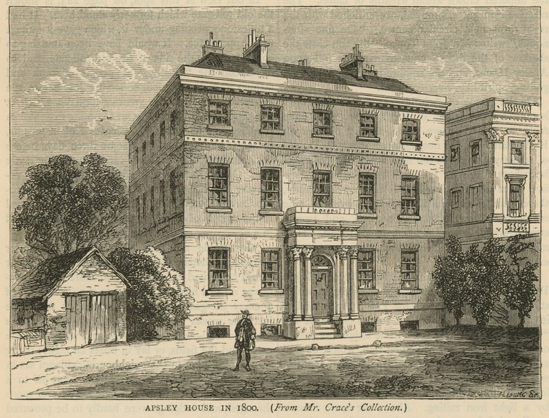 Apsley House, Hyde Park, Londres, en 1800 de English School