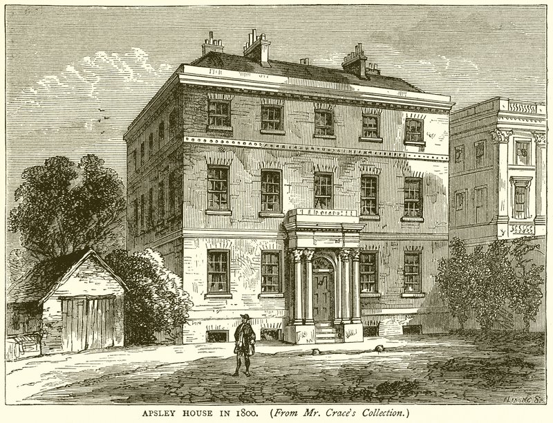 Apsley House en 1800 de English School