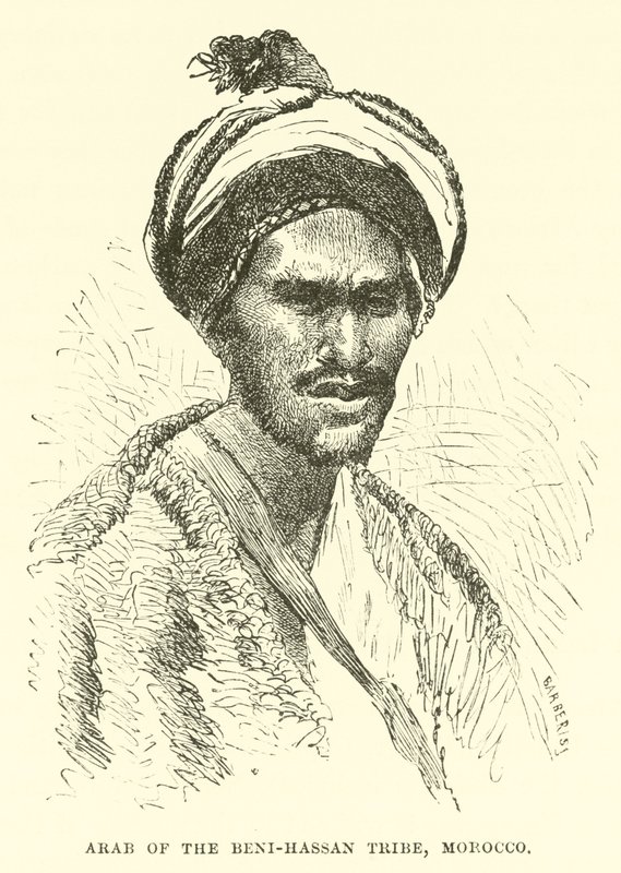 Árabe de la tribu Beni-Hassan, Marruecos de English School