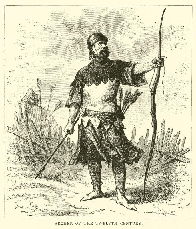 Arquero del siglo XII de English School