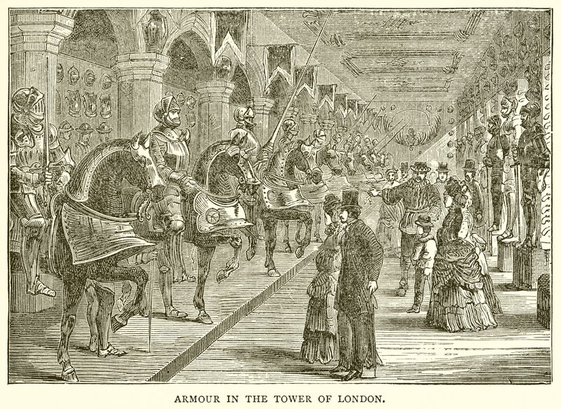 Armadura en la Torre de Londres de English School