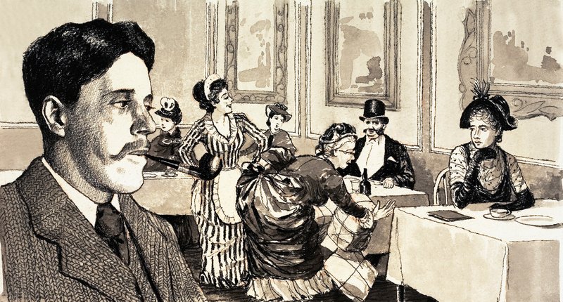 Arnold Bennett se inspiró para escribir La historia de las viejas cuando observó a una señora grande en un restaurante de English School
