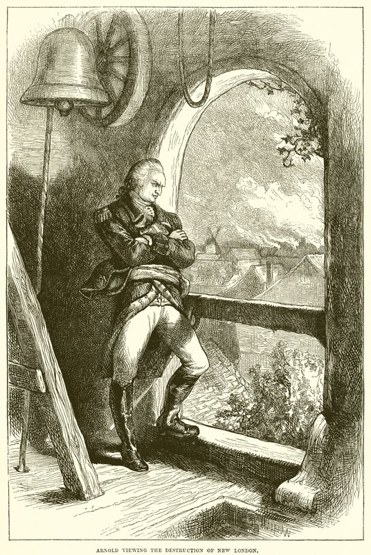 Arnold viendo la destrucción de New London de English School