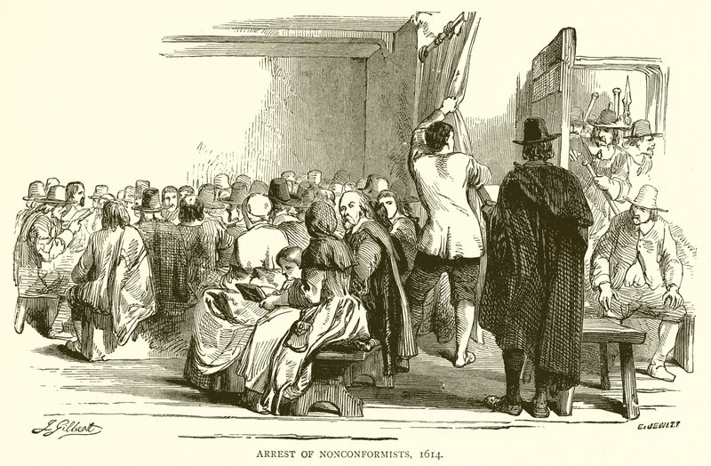 Arresto de los no conformistas, 1614 de English School