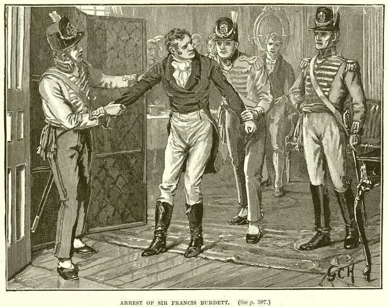Arresto de Sir Francis Burdett de English School