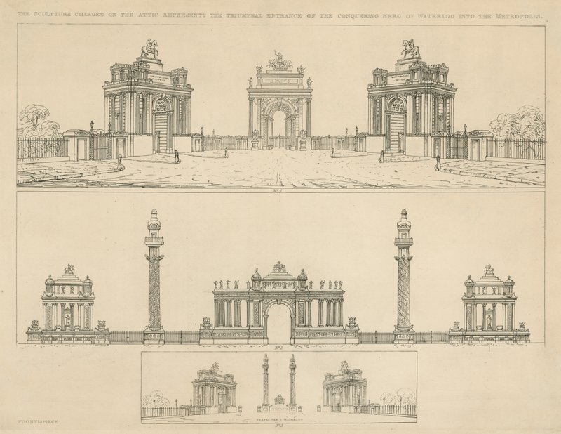 Impresiones de artistas para monumentos de English School
