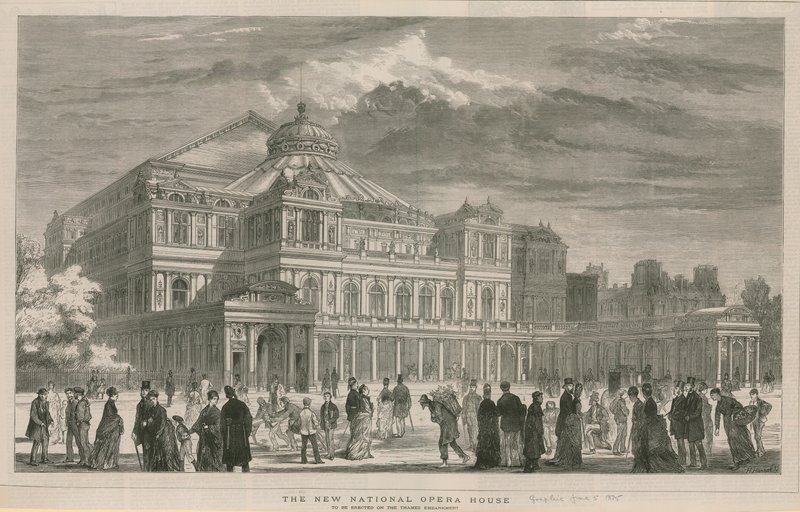Impresión artística de la nueva Ópera Nacional de English School