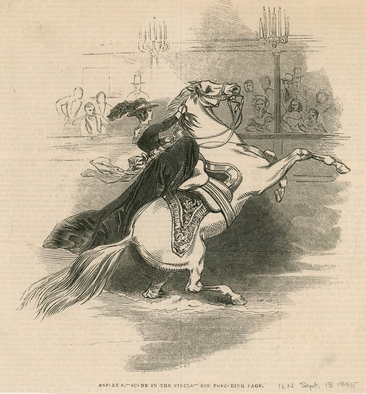 Anfiteatro de Astley, Londres - Escena en el circo de English School