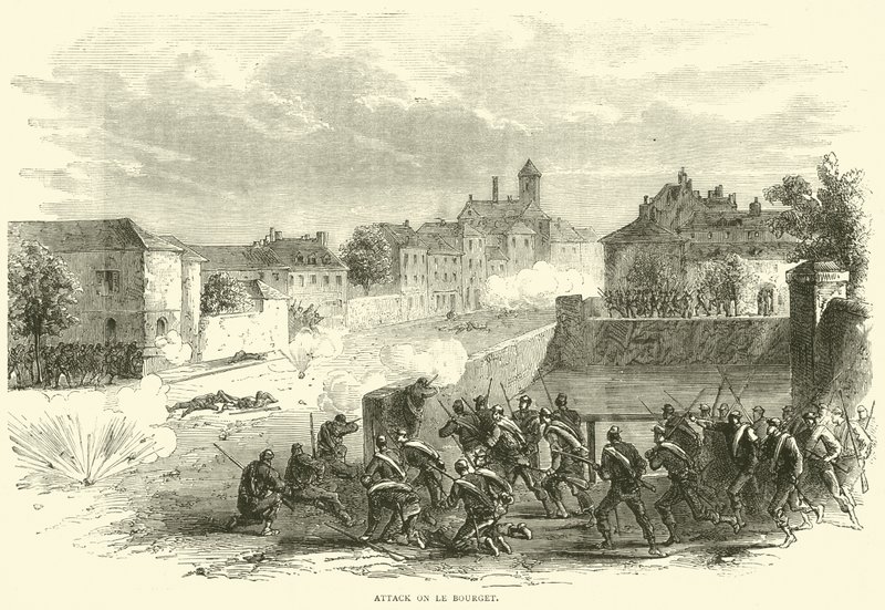 Ataque a Le Bourget, octubre de 1870 de English School