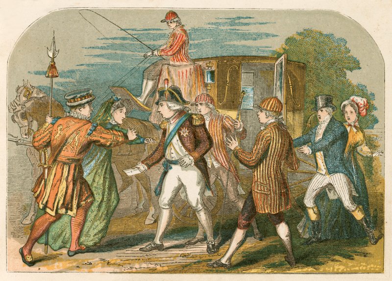 Intento de asesinato de Jorge III por Margaret Nicholson de English School