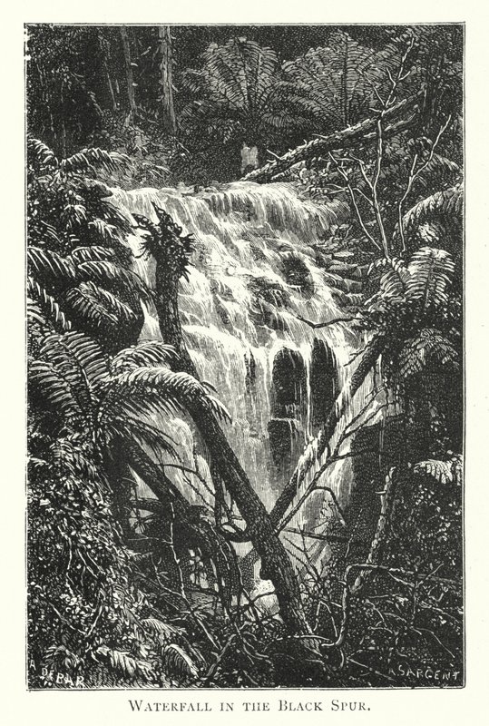 Australia: Cascada en el Black Spur de English School