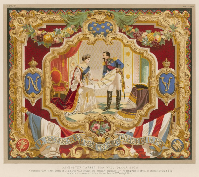 Alfombra de Axminster para decoración de paredes de English School