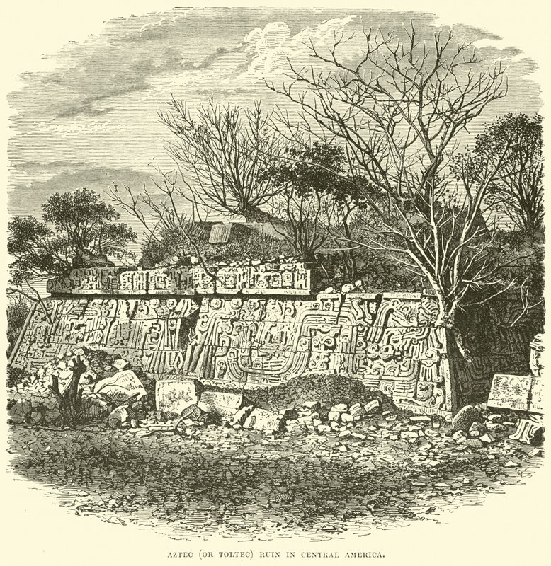 Ruina azteca (o tolteca) en Centroamérica de English School
