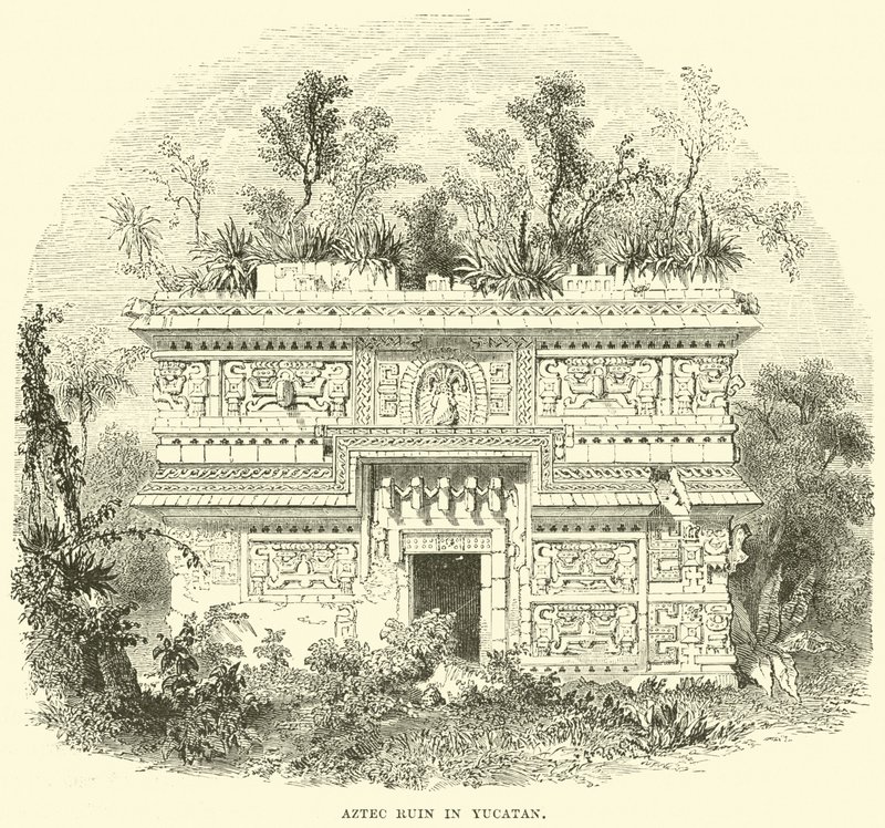Ruina azteca en Yucatán de English School