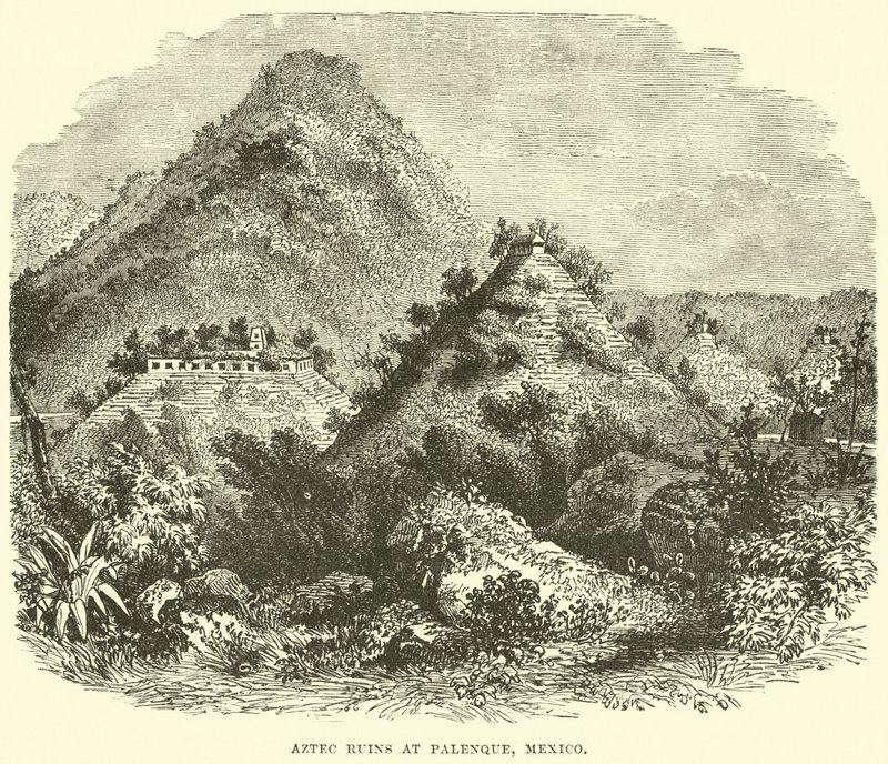 Ruinas aztecas en Palenque, México de English School