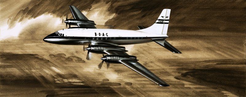 El Gigante Susurrante de BOAC, el Bristol Britannia de English School