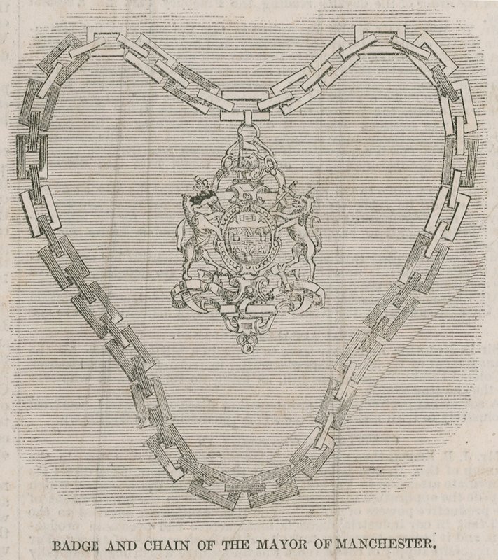 Insignia y cadena del Alcalde de Manchester de English School