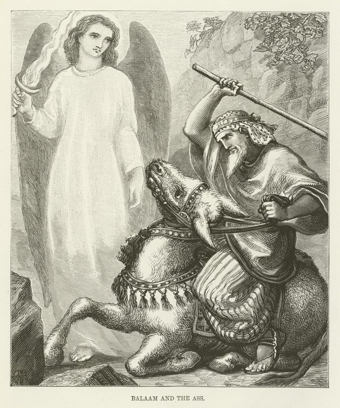 Balaam y el asno de English School