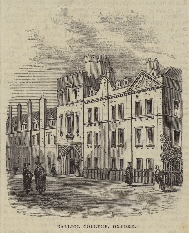 Balliol College, Oxford (grabado) de English School