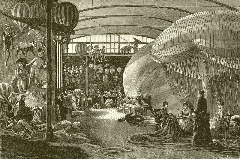 Fábrica de globos en París de English School