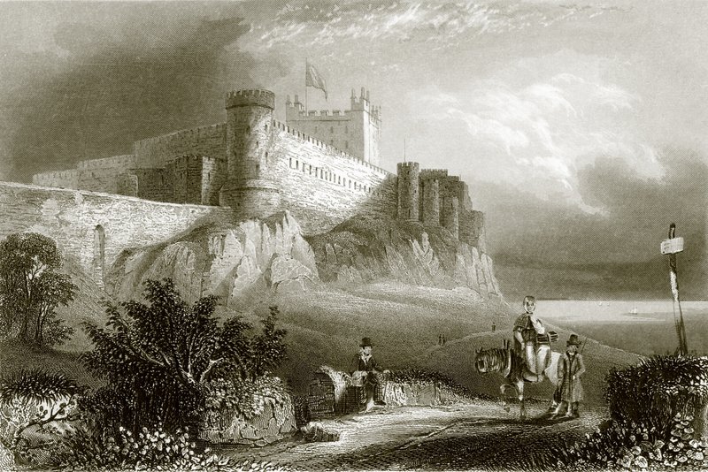 Castillo de Bamborough de English School