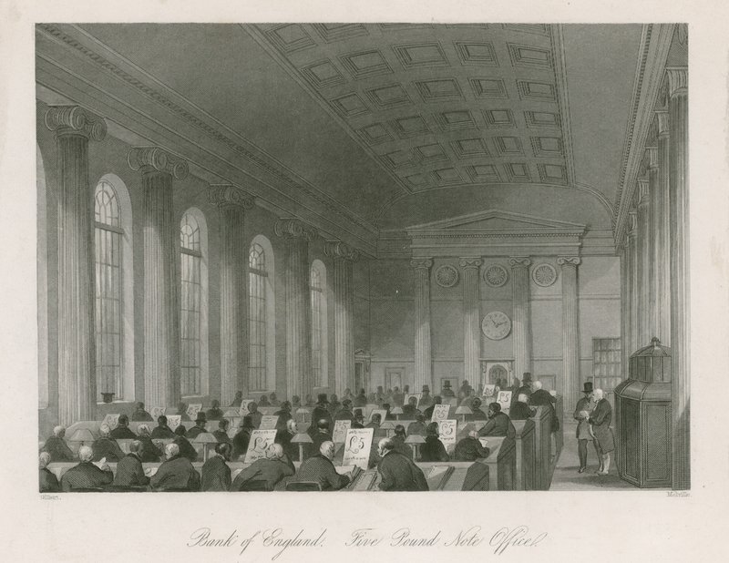 Banco de Inglaterra, Oficina de Billetes de Cinco Libras de English School