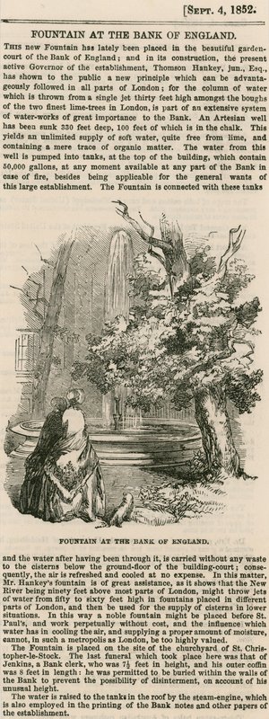 Banco de Inglaterra, Patio del Jardín de English School