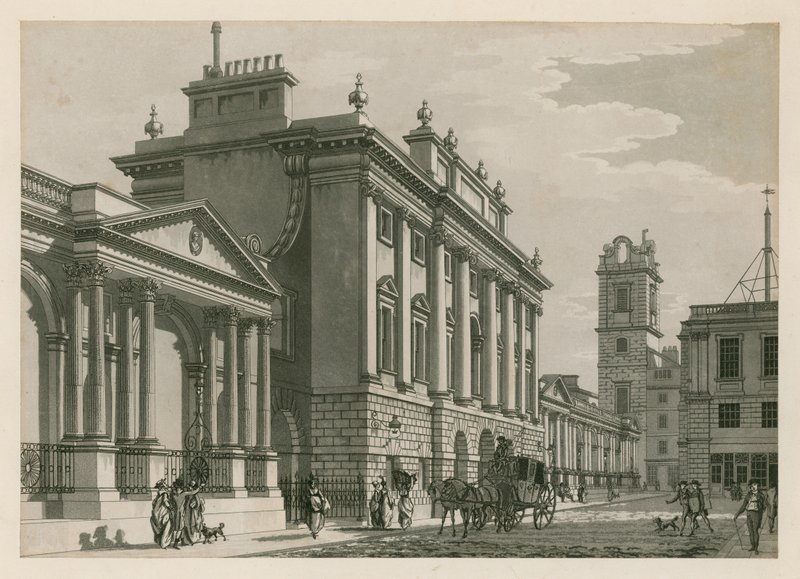Banco de Inglaterra, Ala Oeste añadida por Sir Robert Taylor, 1783 de English School