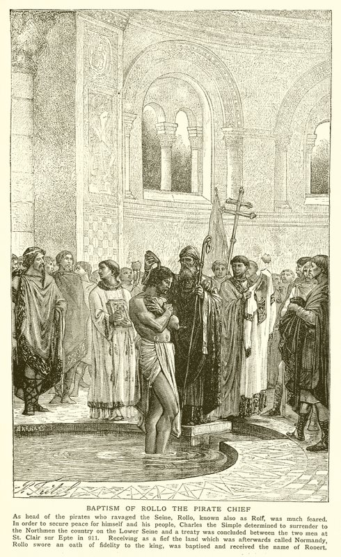 Bautismo de Rollo el jefe pirata de English School