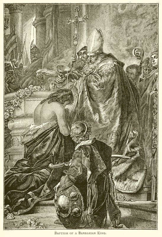 Bautismo de un Rey Bárbaro de English School