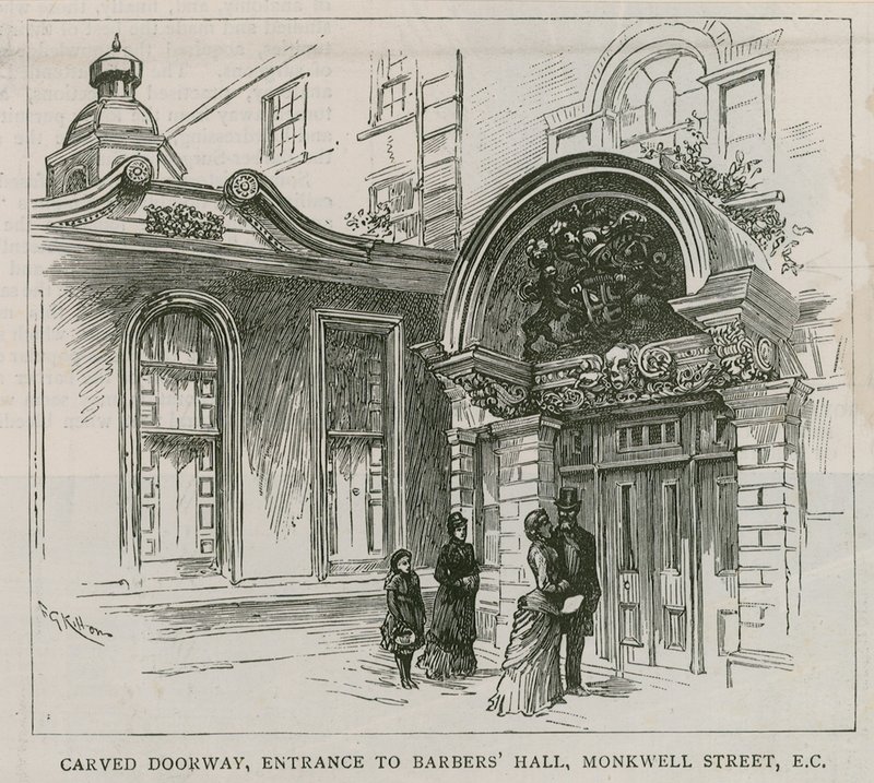 Barber Surgeons Hall, Monkwell Street, Londres de English School