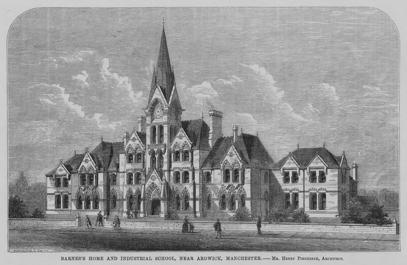 El Hogar y Escuela Industrial de Barnes, cerca de Ardwick, Manchester de English School